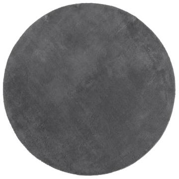 Rug HUARTE: Soft & Washable Anthracite Ø 200 cm