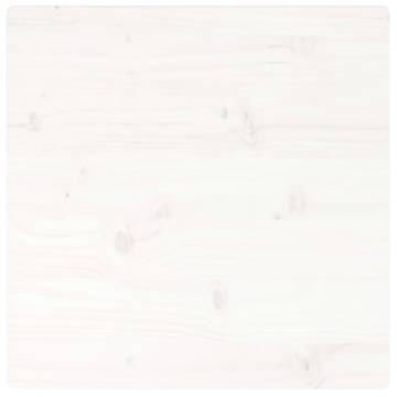 Table Top White 40x40 cm - Solid Pine Wood Square