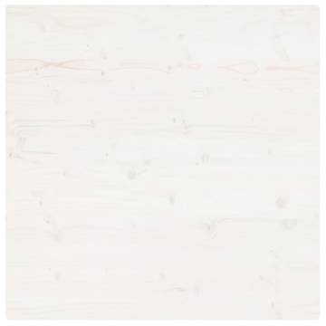 Table Top White 70x70x2.5 cm Solid Wood Pine Square - Hipomarket