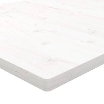 Table Top White 70x70x2.5 cm Solid Wood Pine Square - Hipomarket