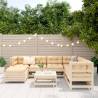 8 Piece Garden Sofa Set - Solid Pine Wood for Outdoor Comfort