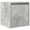 Wall-Mounted Bedside Cabinet - Concrete Grey 38x34x40 cm