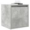 Wall-Mounted Bedside Cabinet - Concrete Grey 38x34x40 cm