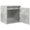 Wall-Mounted Bedside Cabinet - Concrete Grey 38x34x40 cm