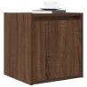 Wall-Mounted Bedside Cabinets 2 pcs Brown Oak | HipoMarket