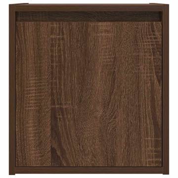 Wall-Mounted Bedside Cabinets 2 pcs Brown Oak | HipoMarket