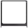 Firewood Rack Black 90x28x90 cm - Sturdy Steel Storage