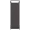 Firewood Rack Black 90x28x90 cm - Sturdy Steel Storage