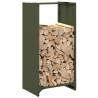 Firewood Rack Olive Green - Sturdy Cold-Rolled Steel Storage