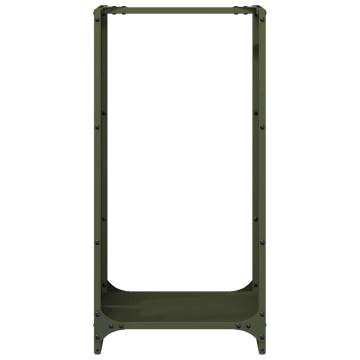 Firewood Rack Olive Green - Sturdy Cold-Rolled Steel Storage