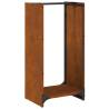 Sturdy Firewood Rack 40x30x80 cm - Weathering Steel