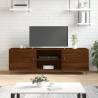  TV Cabinet Brown Oak 150x30x50 cm Engineered Wood Colour brown oak Quantity in Package 1 