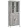 Elegant Highboard Grey Sonoma - Stylish Storage Solution