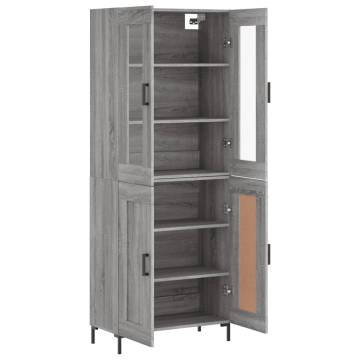 Elegant Highboard Grey Sonoma - Stylish Storage Solution