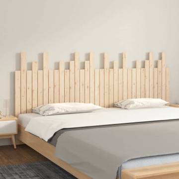 Elegant Solid Wood Pine Wall Headboard | 204x3x80 cm