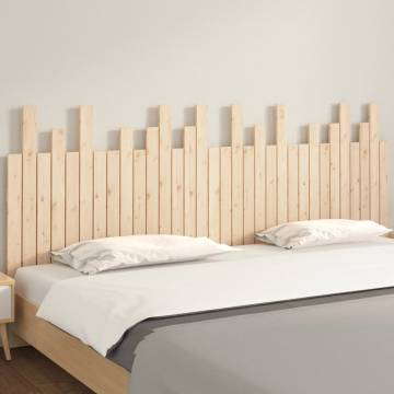 Elegant Solid Wood Pine Wall Headboard | 204x3x80 cm