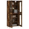 Highboard Smoked Oak 69.5x34x180 cm | Stylish Storage Solution