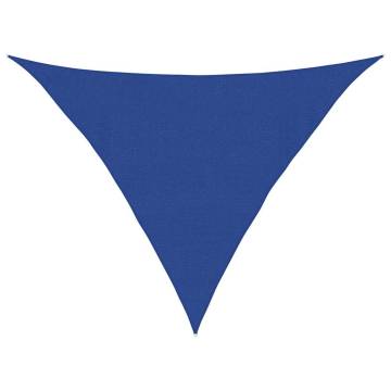 Triangular Blue Sunshade Sail 4x4x5.8m - UV Protection