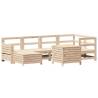 7 Piece Garden Sofa Set - Solid Wood Pine | Buy Now at Hipomarket