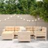 7 Piece Garden Sofa Set - Solid Wood Pine | Buy Now at Hipomarket