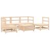 6 Piece Garden Sofa Set - Solid Wood Pine for Outdoor Comfort