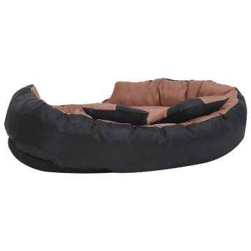 Reversible Washable Dog Cushion - Black & Brown, 110x80 cm