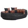 Reversible Washable Dog Cushion - Black & Brown, 110x80 cm