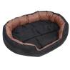 Reversible Washable Dog Cushion - Black & Brown, 110x80 cm