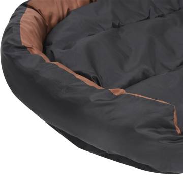 Reversible Washable Dog Cushion - Black & Brown, 110x80 cm