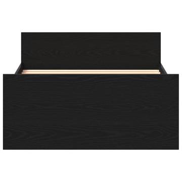 Black Oak Bed Frame 90x200 cm | Durable Engineered Wood