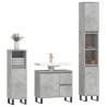 3 Piece Bathroom Furniture Set - Concrete Grey | HipoMarket UK