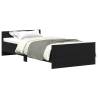 Bed Frame without Mattress Black Oak 90x190 cm | HipoMarket