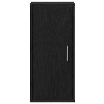 Shoe Cabinet Black Oak - 32x35x70 cm Engineered Wood