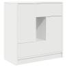 Stylish White Sideboard with Drawers & Doors - 70.5x34x74.5cm