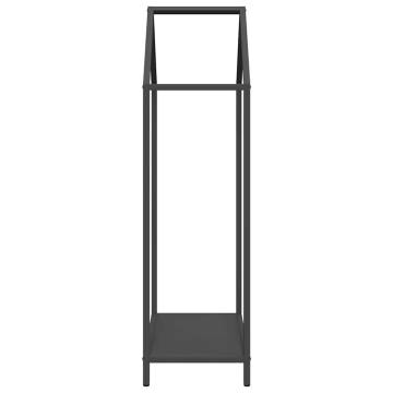 Firewood Rack Black - 40x25x90 cm Cold-Rolled Steel | Hipo Market