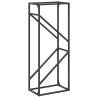 Firewood Rack Black 40x25x100 cm – Durable Steel Storage