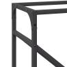 Firewood Rack Black 40x25x100 cm – Durable Steel Storage