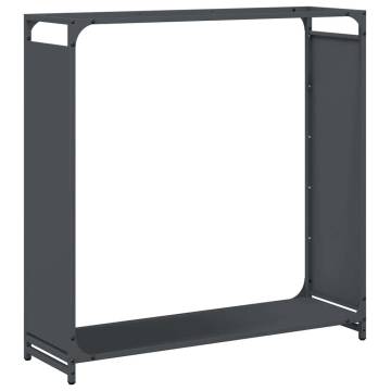 Firewood Rack Anthracite - Sturdy Cold-Rolled Steel Storage