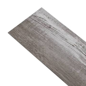 PVC Flooring Planks 5.02 m² - Self-adhesive Wood Brown