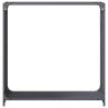 Firewood Rack Anthracite - Sturdy Cold-Rolled Steel Storage