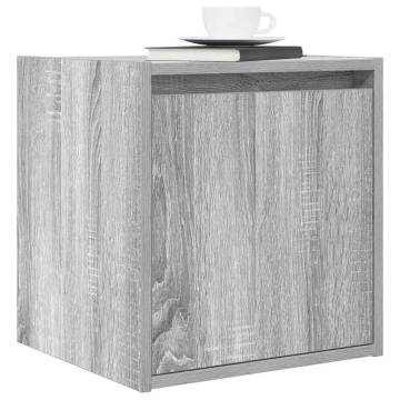 Wall-Mounted Bedside Cabinets - 2 pcs Grey Sonoma | HipoMarket