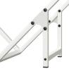 Sturdy White Firewood Rack - 50x25x50 cm Cold-Rolled Steel