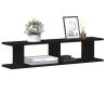 Wall Shelves 2 pcs Black Oak 90x18x20 cm | Hipo Market