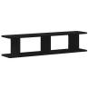 Wall Shelves 2 pcs Black Oak 90x18x20 cm | Hipo Market