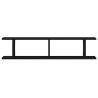 Wall Shelves 2 pcs Black Oak 90x18x20 cm | Hipo Market