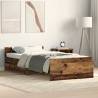  Bed Frame without Mattress Old Wood 75x190 cm Engineered Wood Colour old wood Size 75 x 190 cm 