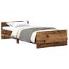 Bed Frame without Mattress Old Wood 75x190 cm - Hipomarket