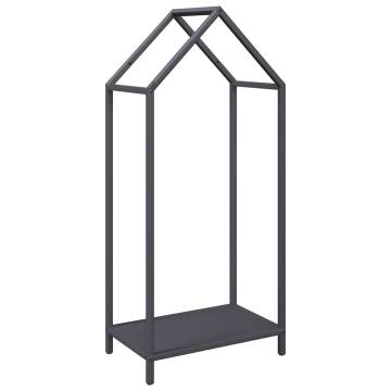 Firewood Rack Anthracite - Durable Cold-Rolled Steel 40x25x90 cm