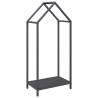 Firewood Rack Anthracite - Durable Cold-Rolled Steel 40x25x90 cm