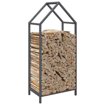 Firewood Rack Anthracite - Durable Cold-Rolled Steel 40x25x90 cm